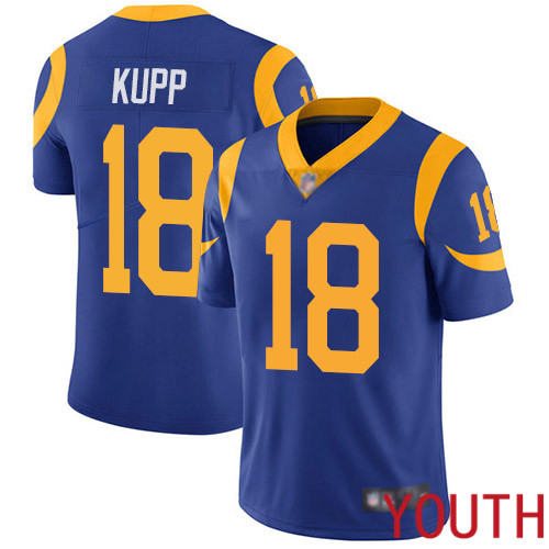 Los Angeles Rams Limited Royal Blue Youth Cooper Kupp Alternate Jersey NFL Football 18 Vapor Untouchable